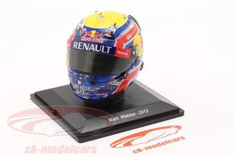 Spark 1:5 Mark Webber #2 Red Bull formula 1 2012 helmet Editions ...