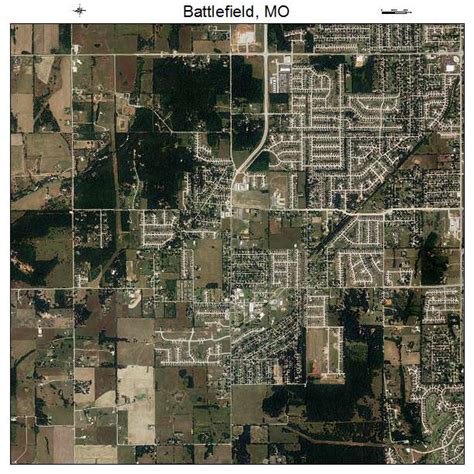 Aerial Photography Map of Battlefield, MO Missouri