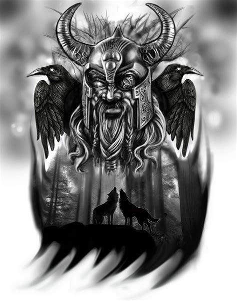 Odin tattoo idea | Viking warrior tattoos, Warrior tattoos, Norse tattoo