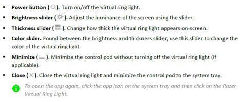 RAZER Virtual Ring Light User Guide