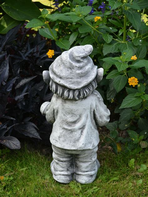 Concrete Gnome Garden Gnomes Hand Cast Stone Concrete Gnome | Etsy