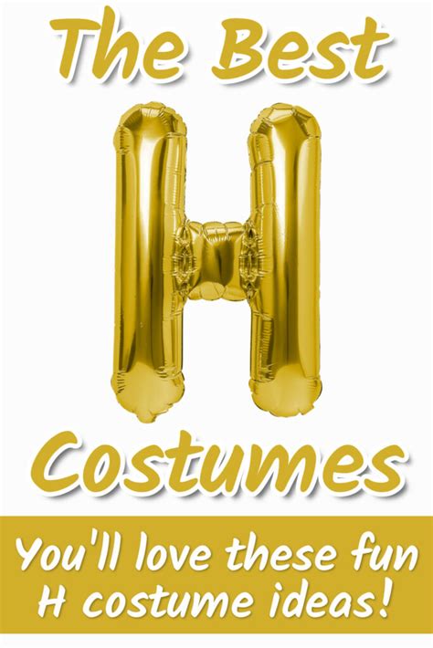 Best Costumes Starting with H | Parties Made Personal