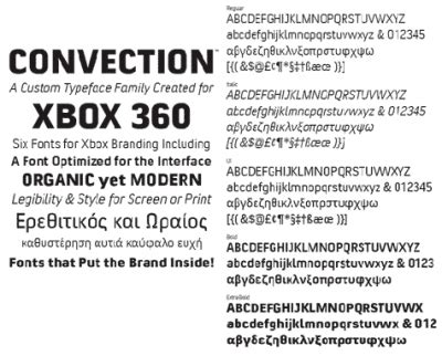 Xbox Convection Font Family