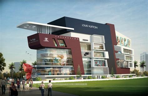 Pin by 3D power on Shopping mall rendering | Modern architecture ...