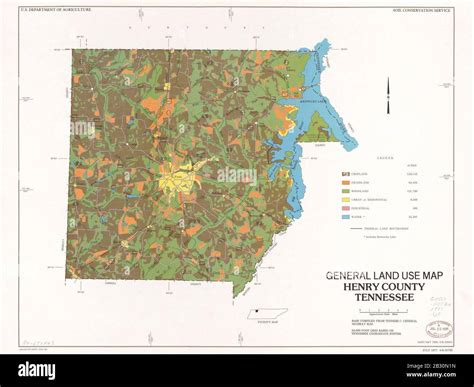 General land use map, Henry County, Tennessee Stock Photo - Alamy