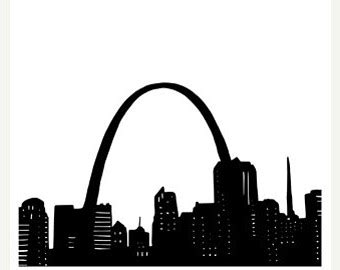 St Louis Skyline Silhouette at GetDrawings | Free download