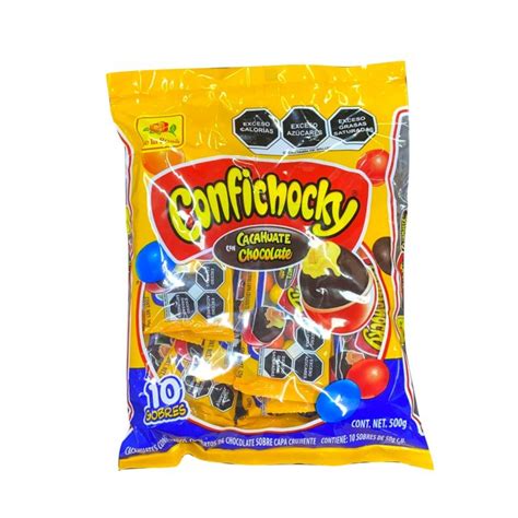 CONFICHOKY CACAHUATE CON CHOCOLATE C/10 SOBRES DE 50G