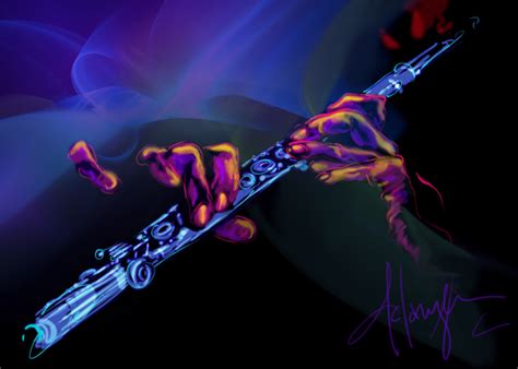 Magic Flute-- music art by DC Langer