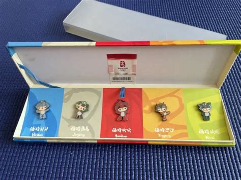 LIMITED EDITION BEIJING OLYMPICS 2008 MASCOTS Badges with tag Set in ...