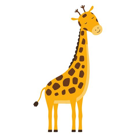 Free Cute Cartoon Giraffe Illustration 23353948 PNG with Transparent ...