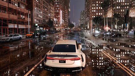 4K: GTA 5 Night City - Most Realistic Rain Weather - Ray Tracing ...