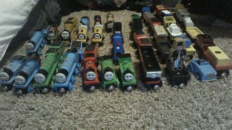 My entire thomas wooden railway collection, (yeah its kinda small but ...