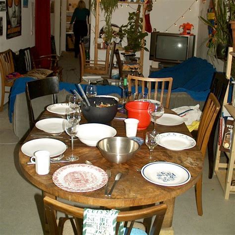 Table, set for a meal | Our kitchen table, set for a meal. P… | Flickr