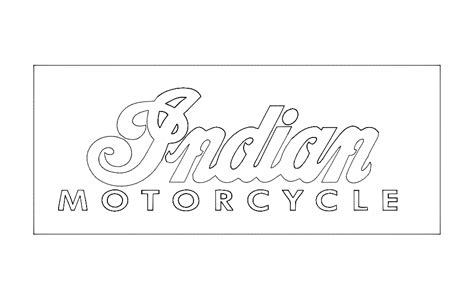 Indian Motorcycle Logo Free DXF File Free Download - DXF Patterns