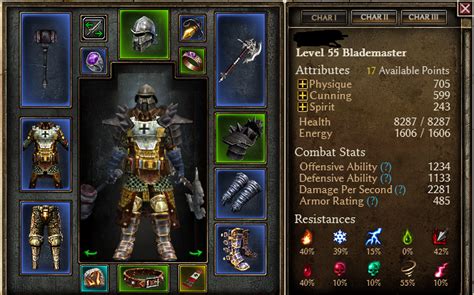 Help with my blade master build : r/Grimdawn