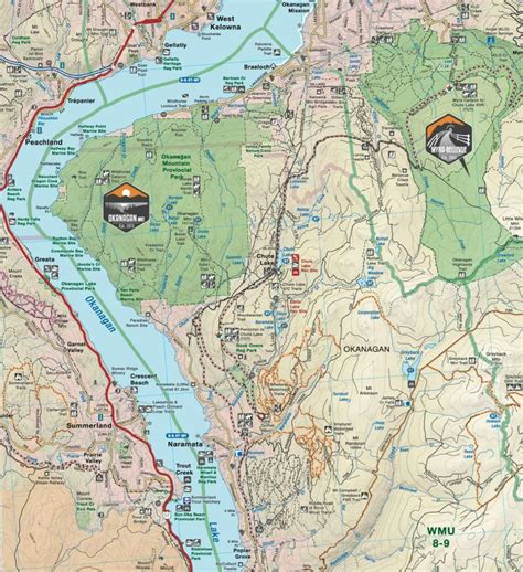 Backroad Mapbooks Okanagan Valley & Shuswap BC Waterproof Map | MEC