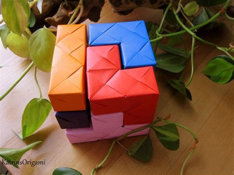 Origami die Kunst des Papierfaltens: Origami Soma Cube