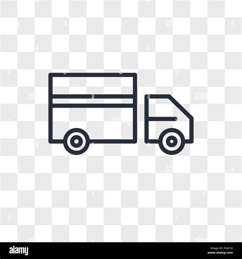 Truck vector icon isolated on transparent background, Truck logo ...