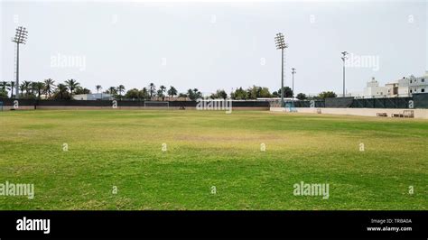 A grass football field Stock Photo - Alamy