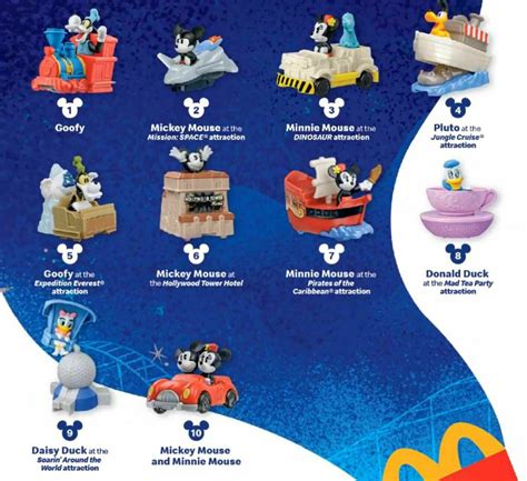 2020 2022 McDONALD'S Disney's 50th Mickey Minnie Runaway Railway HAPPY ...