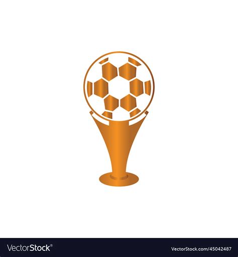 Football cup icon logo design Royalty Free Vector Image