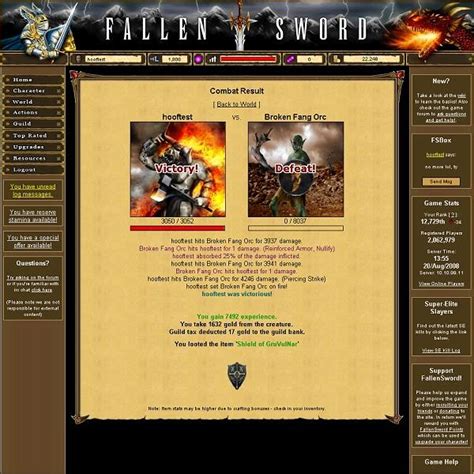 Fallen Sword - Browser Based Games