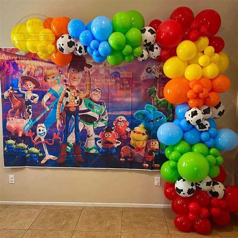 Buzz Lightyear Latex Balloons Garland Arch Kit Toy Story Maligayang ...