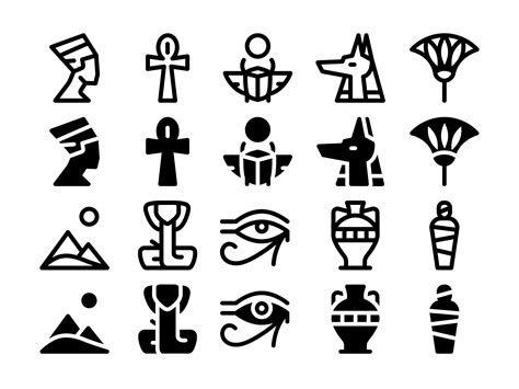 Ancient Egypt Icon Set | Egypt tattoo, Ancient egypt, Egypt