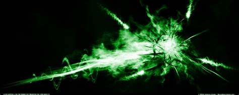 Download Explosion Abstract Green Wallpaper