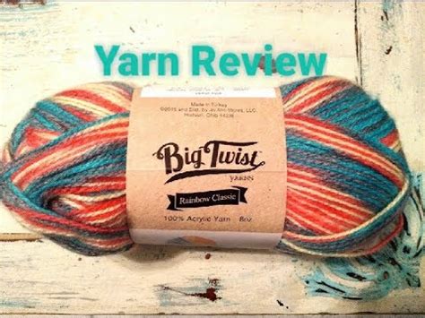 Big Twist Rainbow Classic Yarn Review - YouTube