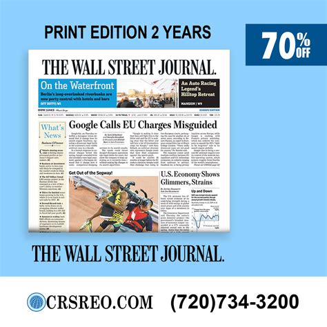 WSJ Print Edition | WSJ Subscription Cost