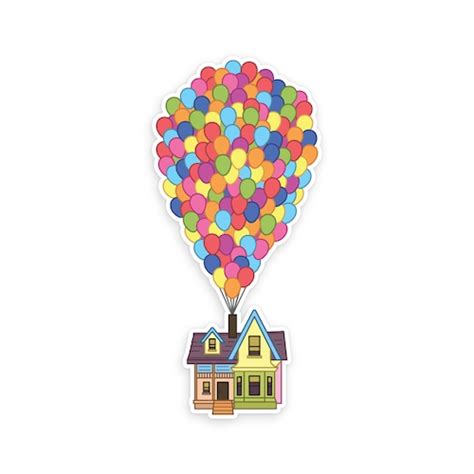 Up House Sticker / up Balloons Decal / up Movie Inspired - Etsy