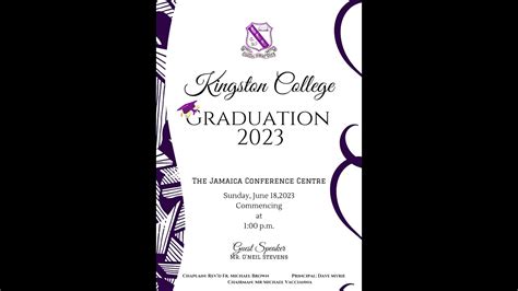 Kingston College Graduation 2023 - YouTube