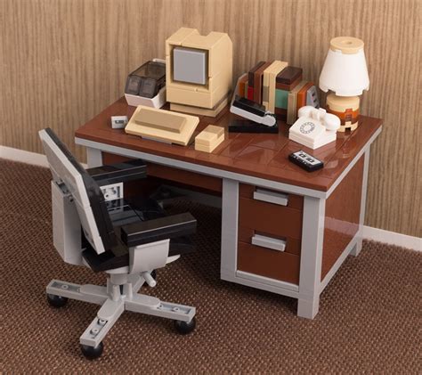 head back to the 80s with chris mcveigh's LEGO retro desk kits