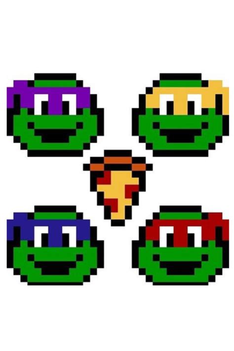 8-Bit TMNT Dc Comics Heroes, Comic Heroes, 8 Bit Crochet, Ninja Turtle ...