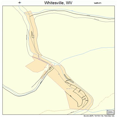 Whitesville West Virginia Street Map 5486836