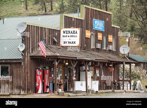 Wenaha Bar & Grill in the small community of Troy, Oregon Stock Photo - Alamy