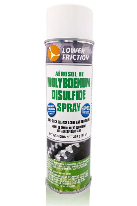 LOWER FRICTION Molybdenum Disulfide (MoS2) Dry Lubricant Spray; 13oz ...