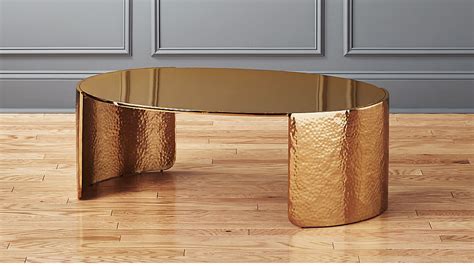 Cuff Hammered Gold Coffee Table | CB2