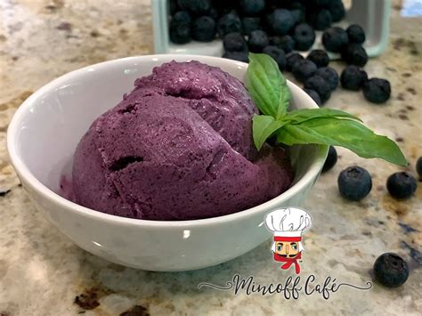 Homemade Blueberry Ice Cream | Mincoff Café