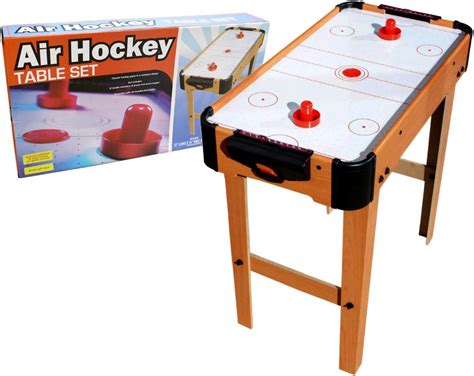 Amazon.com: Air Hockey Table Set | Battery Operated Air Hockey Game Set | Medium Size 27” x 14 ...