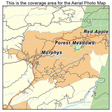 Aerial Photography Map of Murphys, CA California