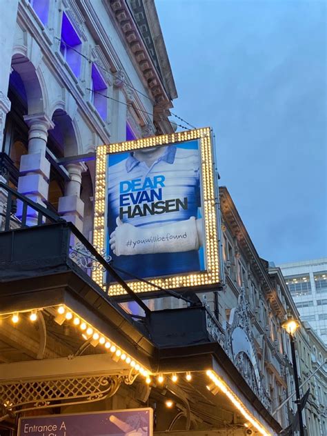 Dear Evan Hansen - West End lit up sign in 2023 | Dear evan hansen ...