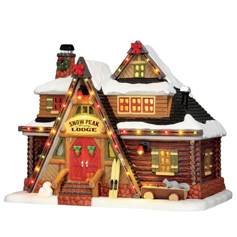 Lemax Village Collection Christmas Village Building Snow Peak Lodge, With 4.5V Adaptor | Shop ...