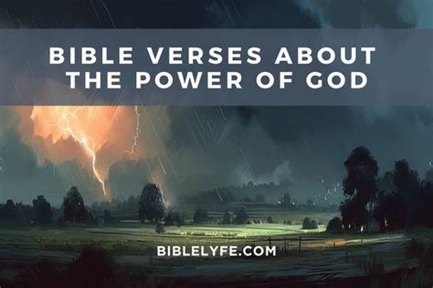 43 Bible Verses about the Power of God — Bible Lyfe