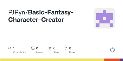 GitHub - PJRyn/Basic-Fantasy-Character-Creator