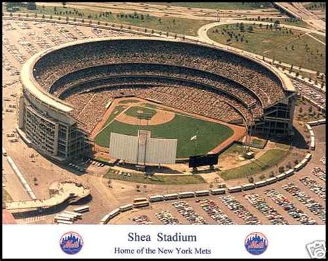 NEW YORK METS- SHEA STADIUM - AERIAL VIEW COLOR