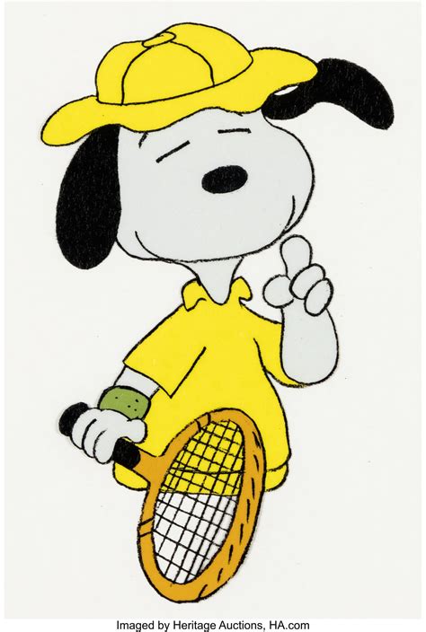 A Peanuts Production Cel Featuring Tennis Snoopy Has Hit Auction