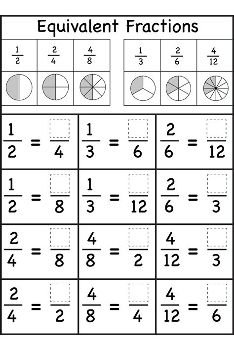 Easy to Hard Fraction Worksheets for Kids | Learning Printable