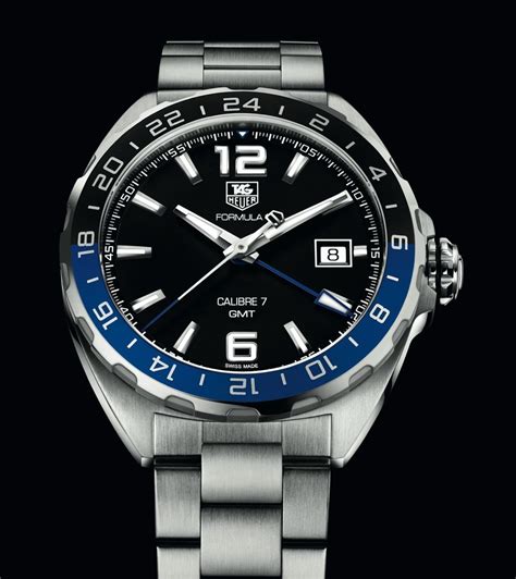 TAG Heuer Formula 1 GMT Watch With Black & Blue Bezel | aBlogtoWatch